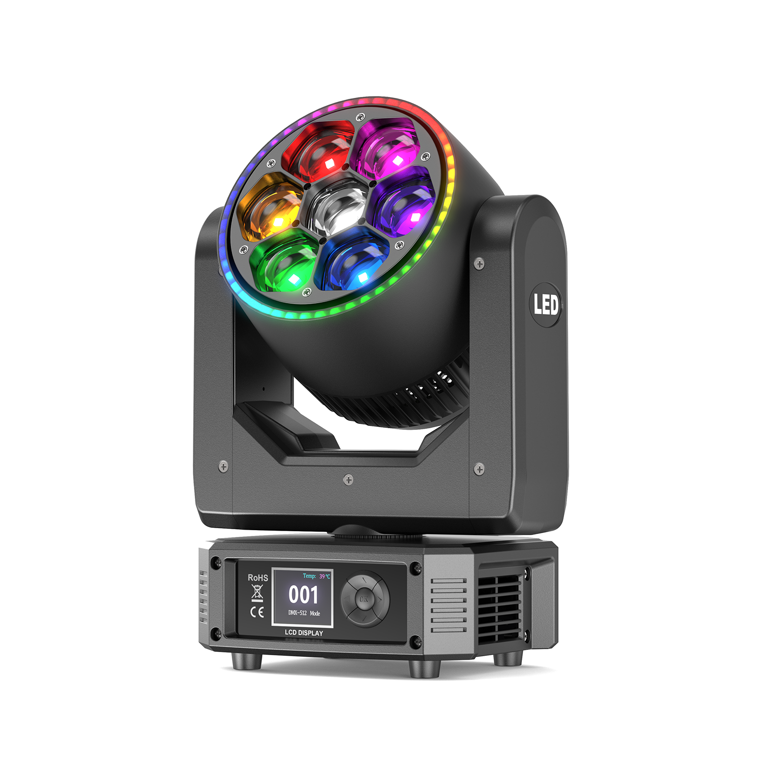 7x30W RGBW Moving Head Light | 4.5-45° Zoom – UKING ONLINE