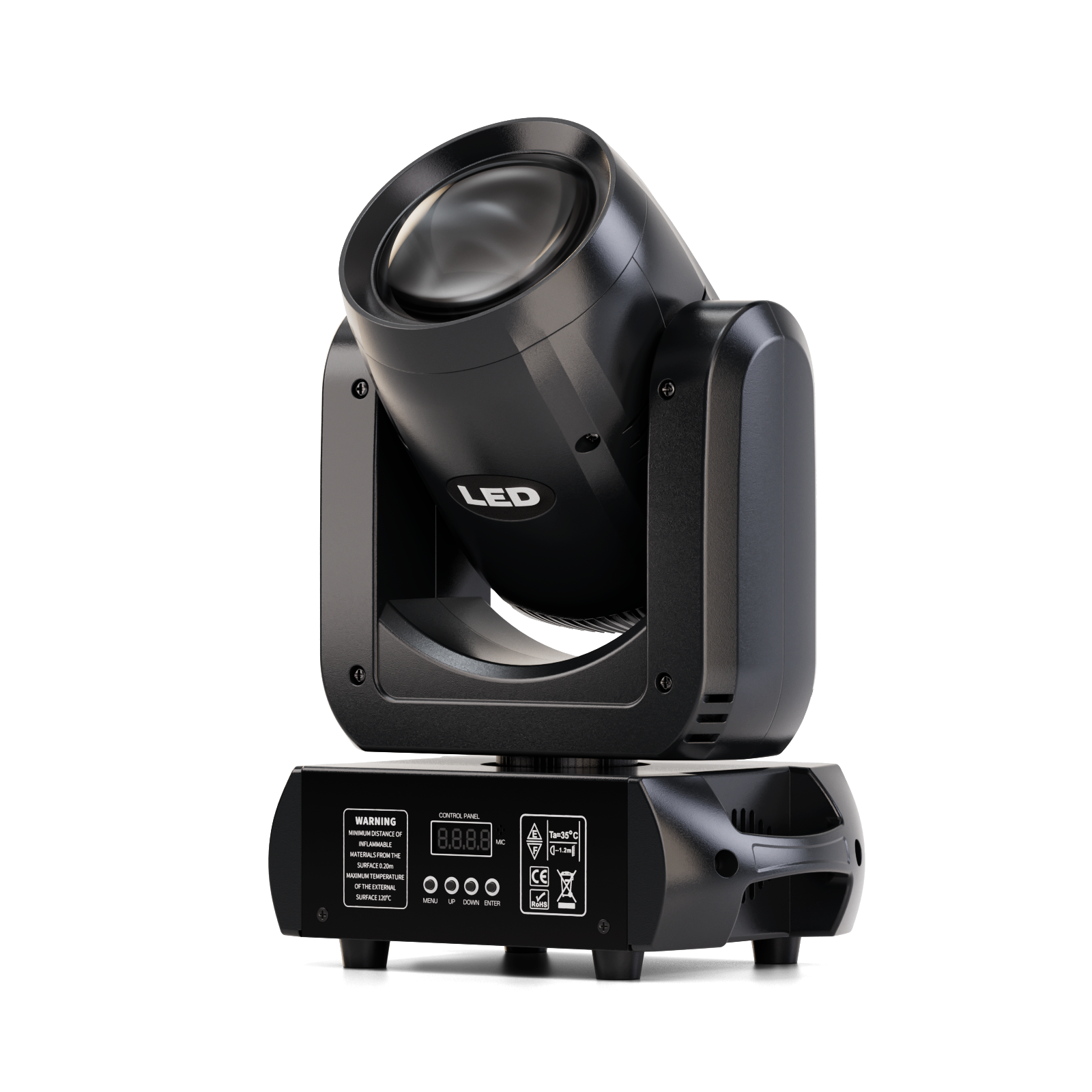 150W Moving Head Light | 120W COB, 2° Beam – UKING