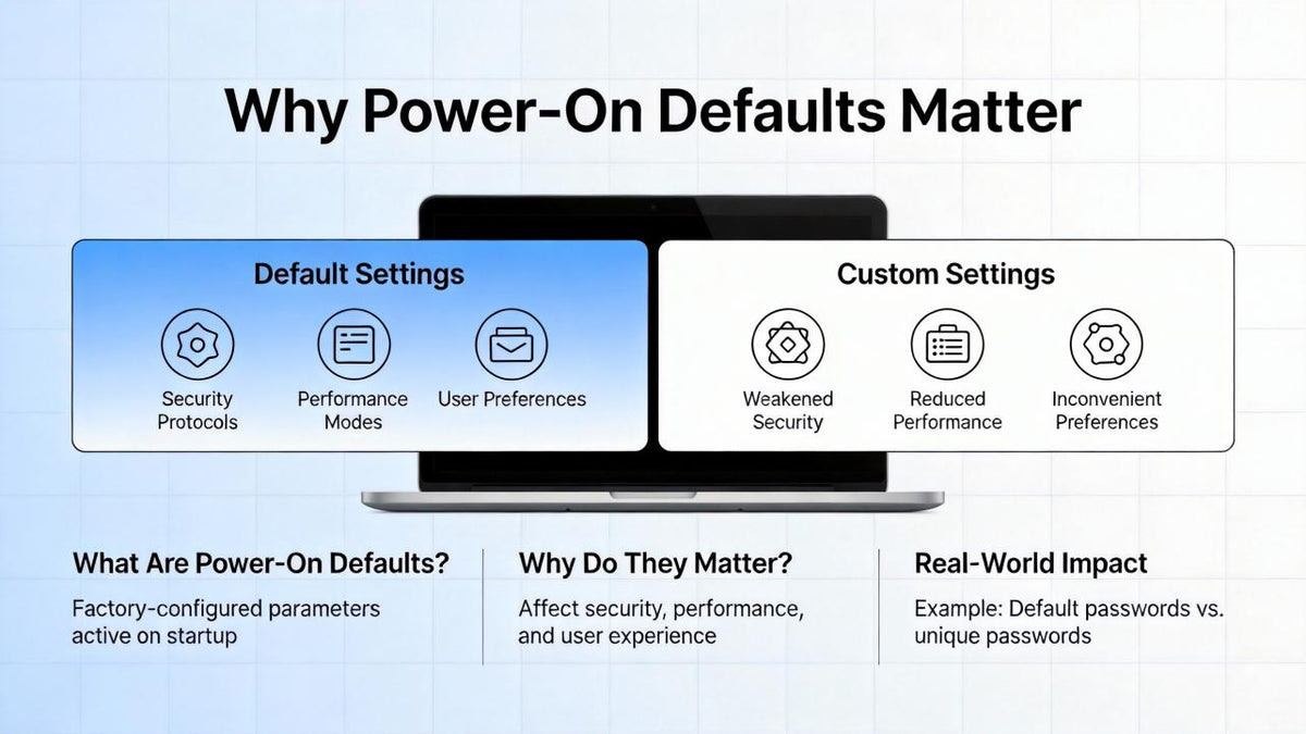 Setting Default Power-On States for Stage Lighting Fixtures