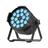 UKING ZQ01069 PAR light with 18 blue RGBW LEDs and adjustable bracket.