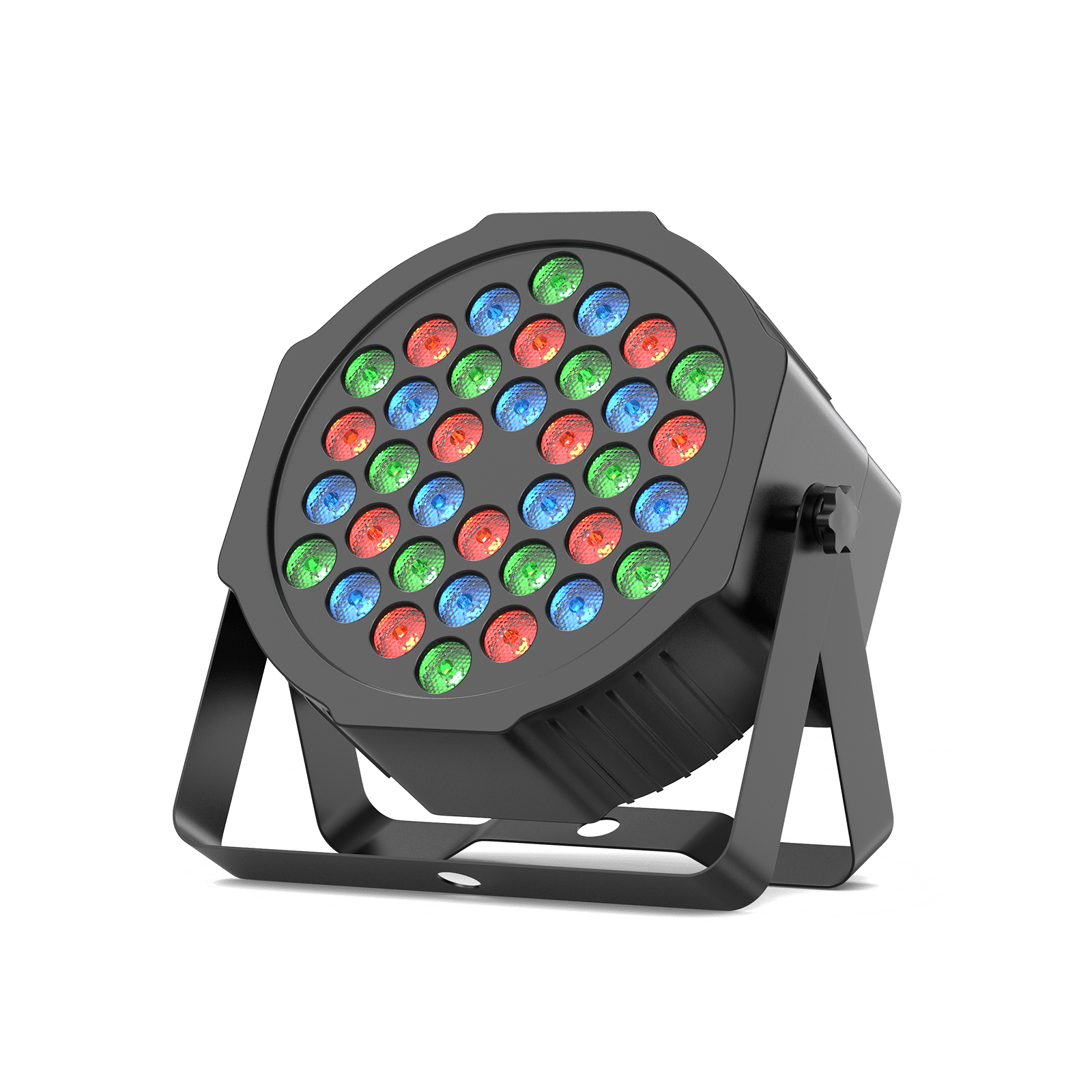 UKING ZQ01104 Mobile PAR Light with 36 RGB LEDs and adjustable bracket for professional stage & event lighting.