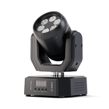 Black compact moving head light for DJ and stage lighting