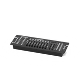Black UKING 192 DMX controller: 192-channel DMX512 lighting console with scanner buttons, 16 sliders, and digital display.