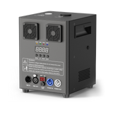 UKING ZQ16053 black 700W cold spark machine with DMX controls and power ports