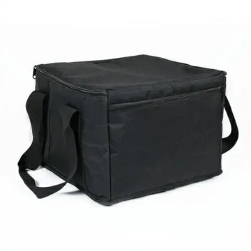 Black UKING ZQ01528/ZQ01529 Par Light Carry Bag. Durable 600D waterproof PVC design with a top zipper and reinforced handles.