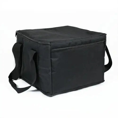 Black UKING ZQ01528/ZQ01529 Par Light Carry Bag. Durable 600D waterproof PVC design with a top zipper and reinforced handles.